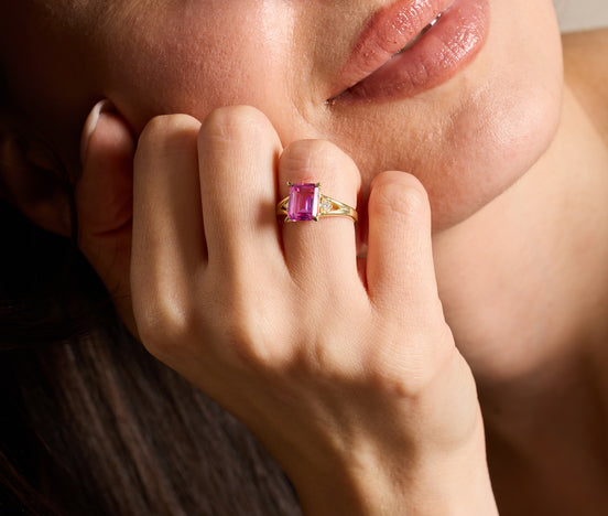 Pink Sapphire Yüzük