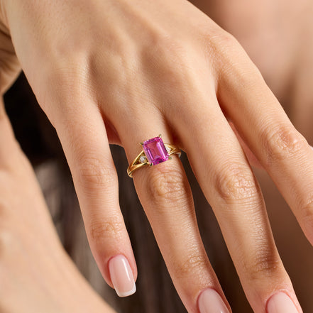 Pink Sapphire Yüzük